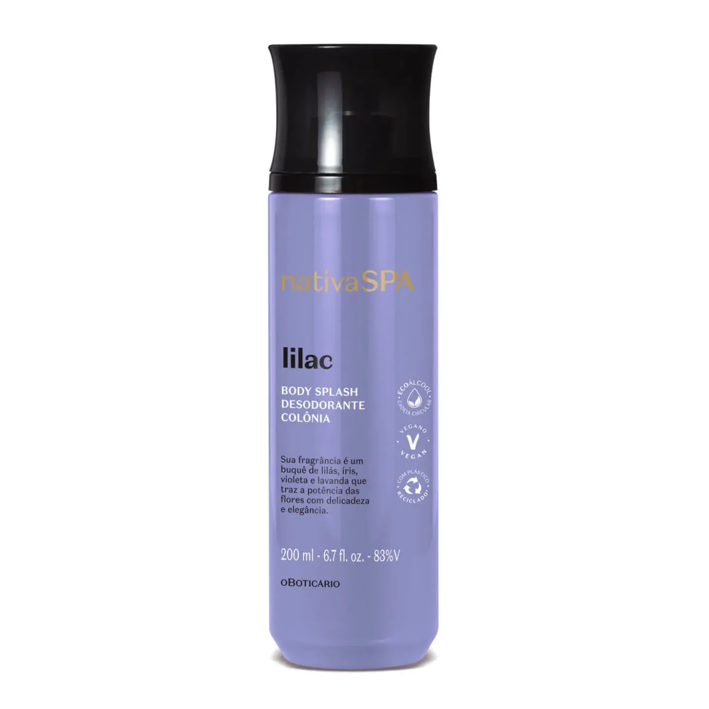 BODY SPLASH LILA 200 ML NATIVA SPA