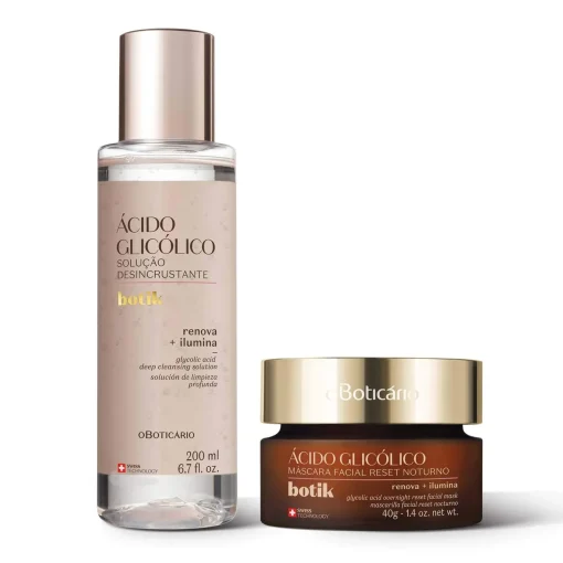 BOTIK COMBO MASCARA FACIAL NOCTURNA + SOLUCION DESINCRUSTANTE ACIDO GL