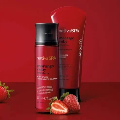 COMBO DE REGALO CUIDADO CORPORAL MORANGO RUBY BODY SPLASH + JABON LIQUIDO CORPORAL NATIVA SPA