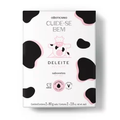 Jabón en barra deleite 2x80 g Cuide-se bem