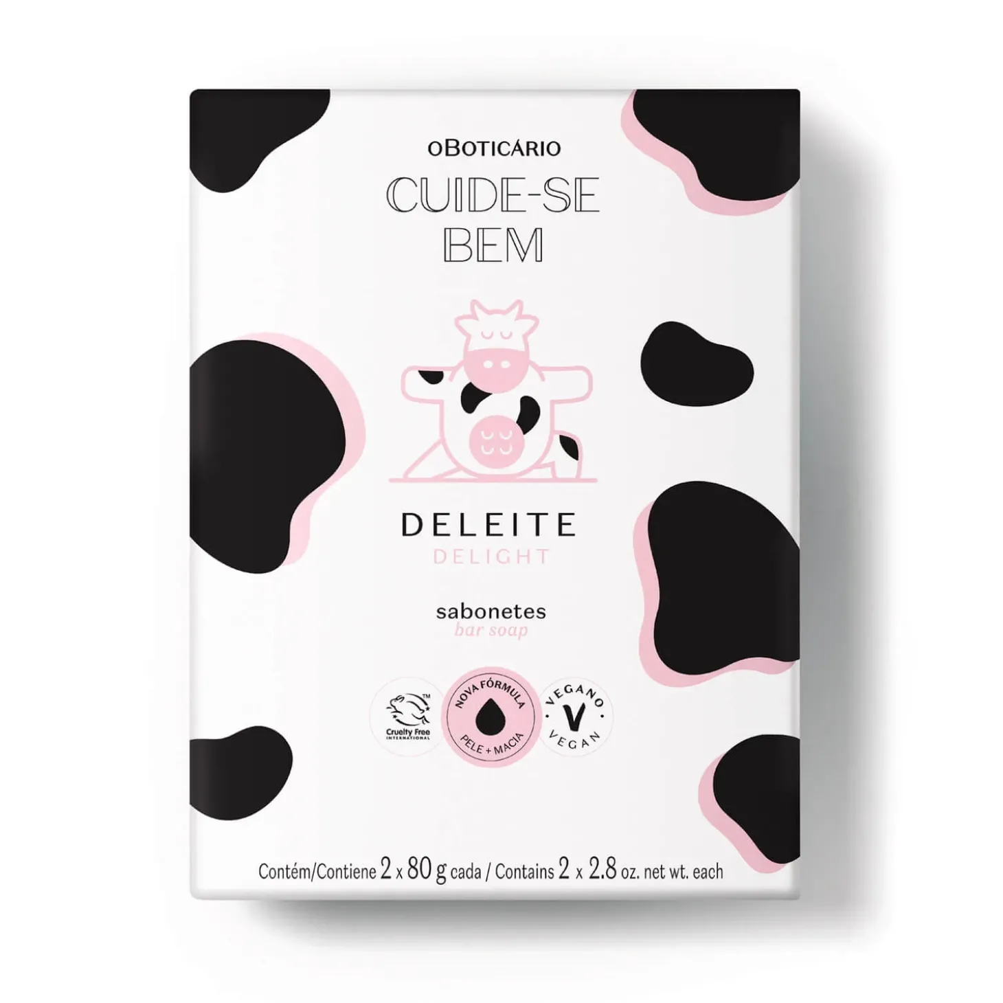Jabón en barra deleite 2x80 g Cuide-se bem