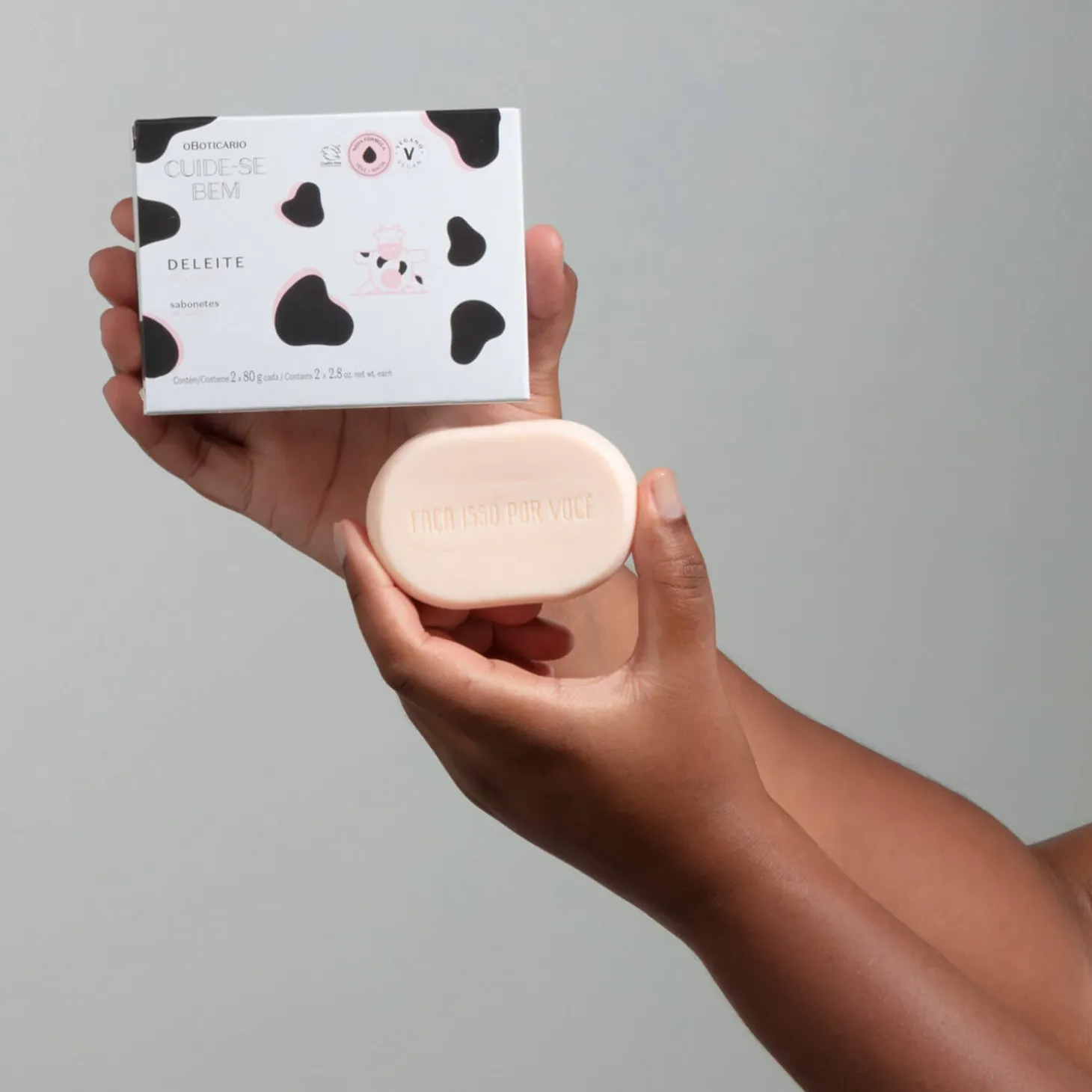 Jabón en barra deleite 2x80 g Cuide-se bem