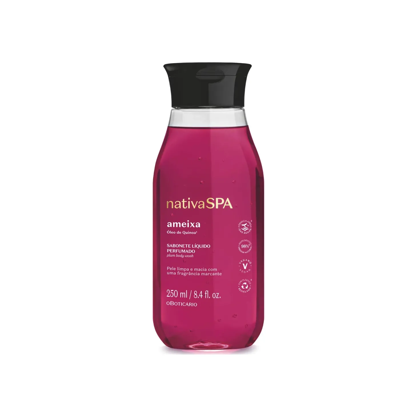 Jabón liquido corporal de ciruela 250ml Nativa Spa