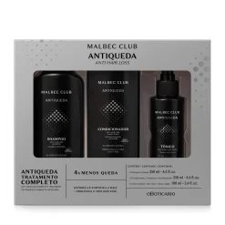 KIT DE REGALO PADRES MALBEC CLUB ANTi CAIDA: SHAMPOO 250ML + CONDICIONADOR 250ML + TÔNIC