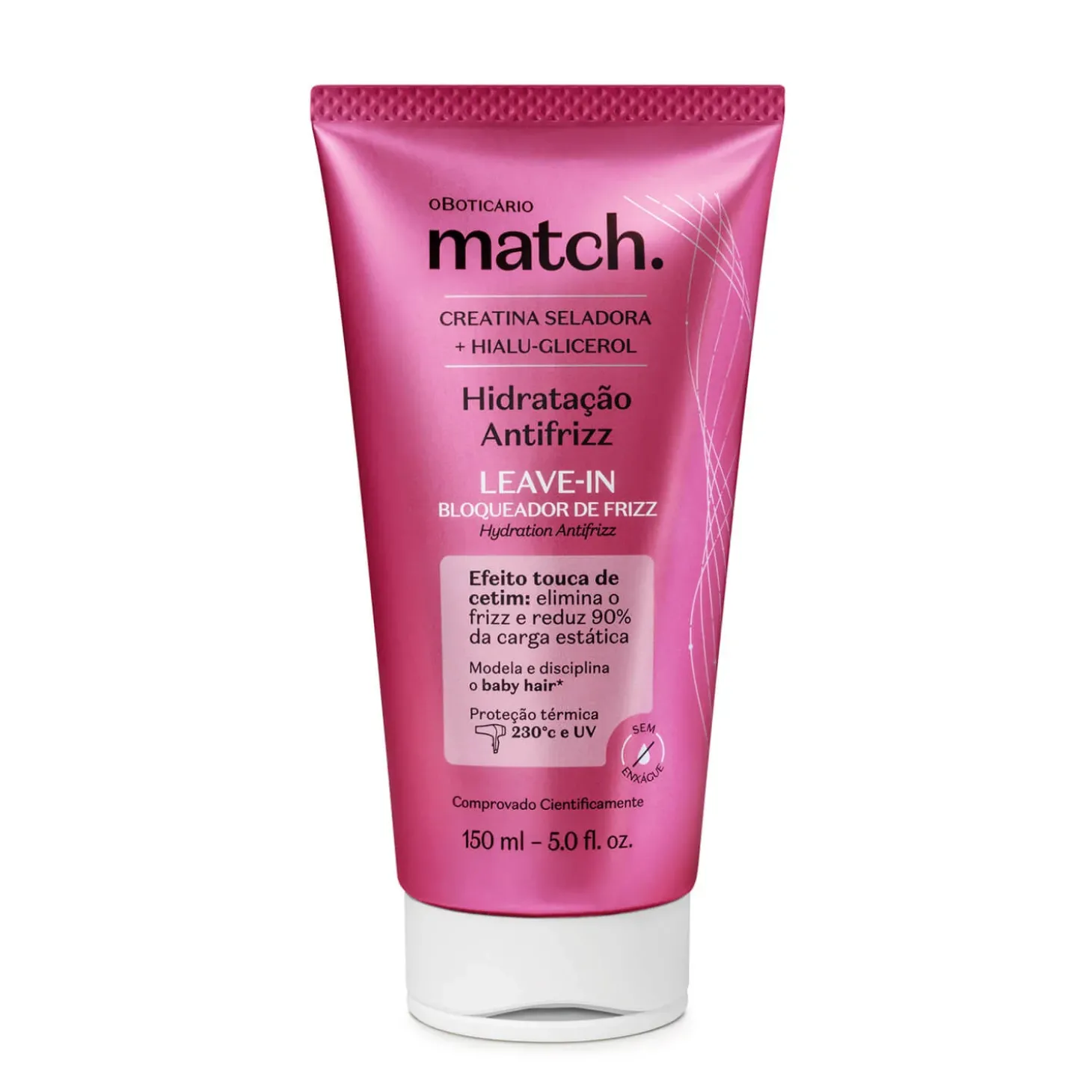 LEAVE-IN HIDRATACION CAPILAR ANTI FRIZZ 150ML MATCH