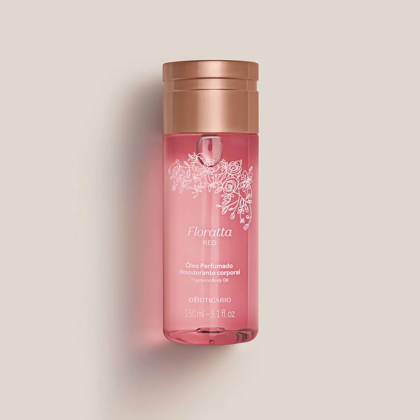 Óleo corporal perfumado Floratta Red 150ml