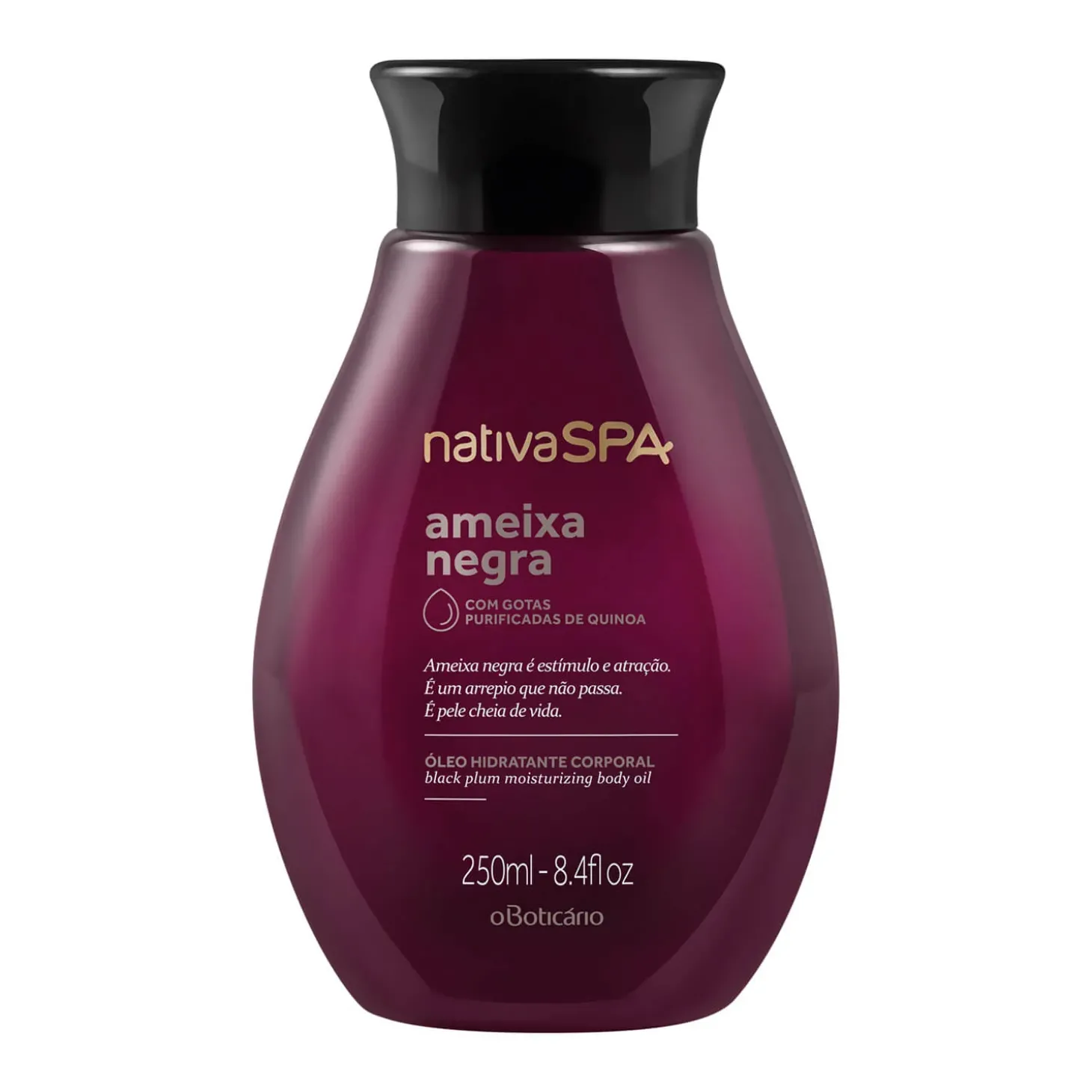 Óleo Hidratante Corporal Ameixa Negra, 200 ml Nspa