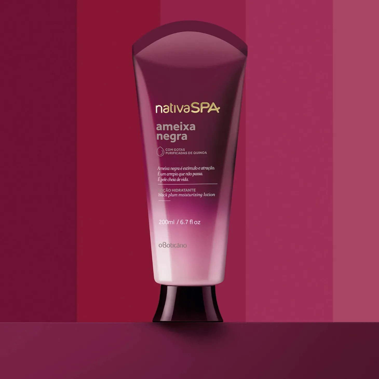 Loción corporal hidratante de ciruela negra, 200 ml Nativa Spa